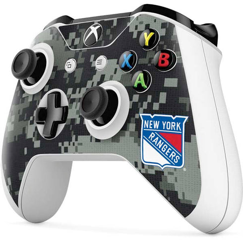 NHL New York Rangers Camo Xbox One S All-Digital Edition Bundle Skin