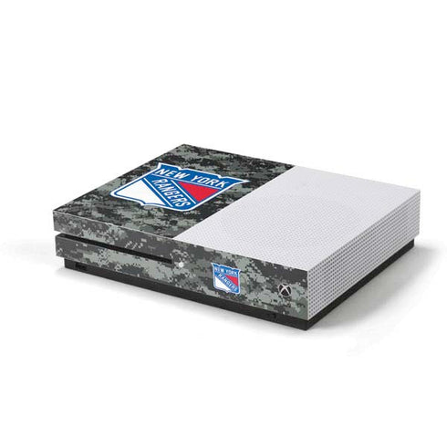 NHL New York Rangers Camo Xbox One S Console Skin