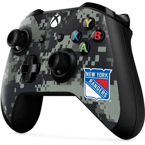 NHL New York Rangers Camo Xbox One X Controller Skin