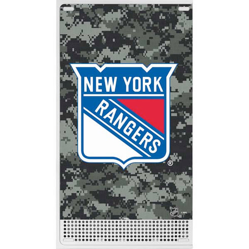 NHL New York Rangers Camo Xbox Series S Console Skin