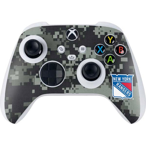 NHL New York Rangers Camo Xbox Series S Controller Skin