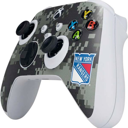 NHL New York Rangers Camo Xbox Series S Controller Skin