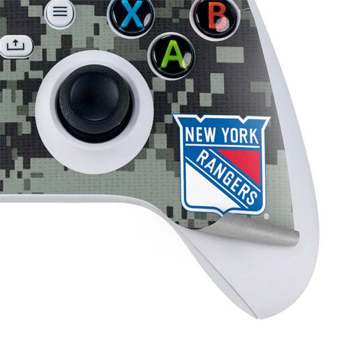 NHL New York Rangers Camo Xbox Series S Controller Skin