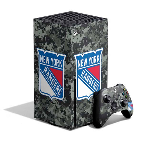 NHL New York Rangers Camo Xbox Series X Bundle Skin