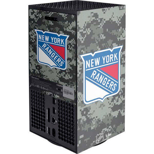 NHL New York Rangers Camo Xbox Series X Console Skin