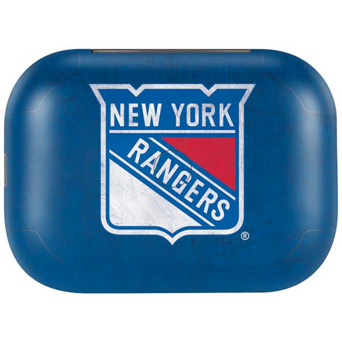 NHL New York Rangers Distressed Amazon Echo Buds Skin