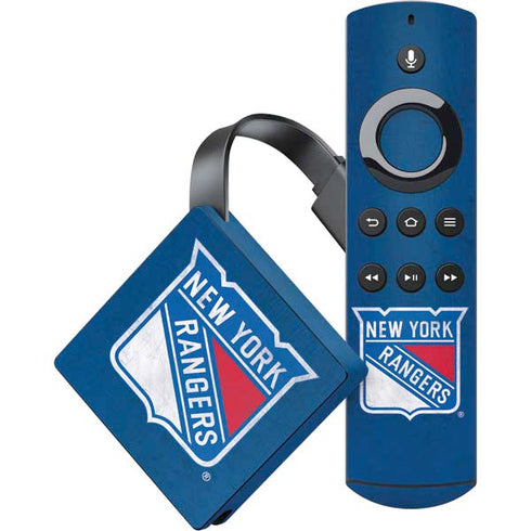 NHL New York Rangers Distressed Amazon Fire TV Skin