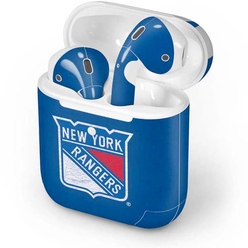 NHL New York Rangers Distressed Apple AirPods 2 Skin