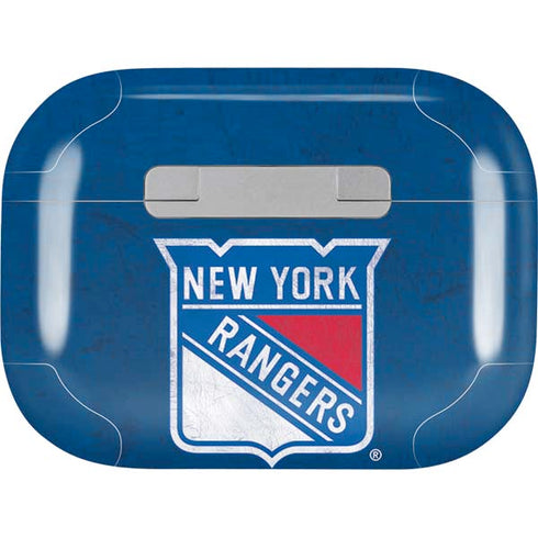NHL New York Rangers Distressed Apple AirPods Pro Skin