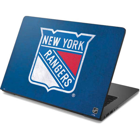 NHL New York Rangers Distressed Dell Chromebook Skin