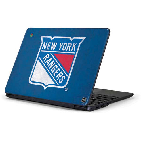 NHL New York Rangers Distressed Samsung Chromebook Skin
