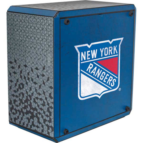 NHL New York Rangers Distressed Cooler Master MasterBox Q300L Mini Tower Skin