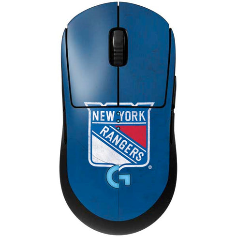 NHL New York Rangers Distressed G Pro Wireless Gaming Mouse Skin