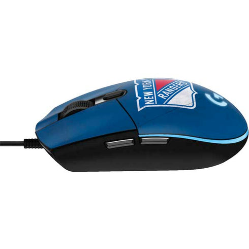 NHL New York Rangers Distressed G203 Prodigy RGB Wired Gaming Mouse Skin