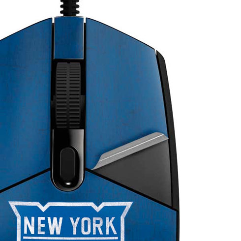 NHL New York Rangers Distressed G203 Prodigy RGB Wired Gaming Mouse Skin