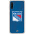 NHL New York Rangers Distressed Galaxy A10e Clear Case