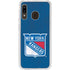 NHL New York Rangers Distressed Galaxy A20 Clear Case