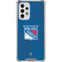 NHL New York Rangers Distressed Galaxy A33 5G Clear Case