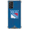 NHL New York Rangers Distressed Galaxy A72 5G Clear Case
