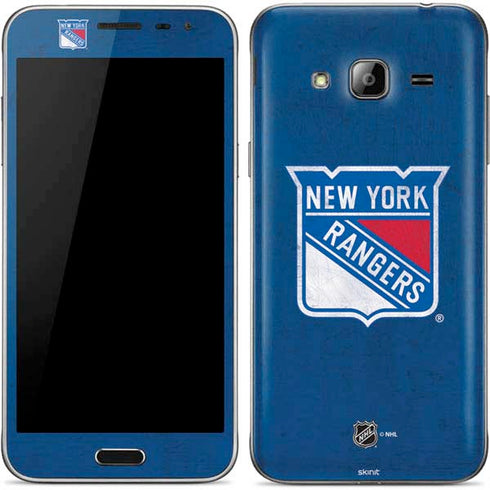 NHL New York Rangers Distressed Galaxy J3 Skin