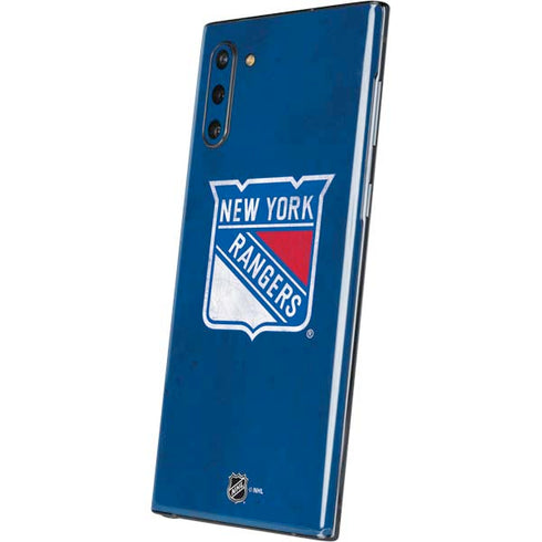 NHL New York Rangers Distressed Galaxy Note 10 Skin