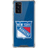 NHL New York Rangers Distressed Galaxy Note20 5G Clear Case