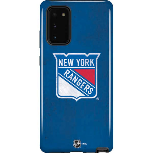 NHL New York Rangers Distressed Galaxy Note20 5G Pro Case