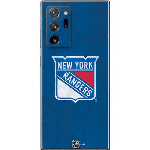 NHL New York Rangers Distressed Galaxy Note20 Ultra 5G Skin