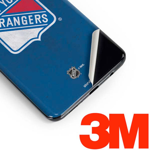 NHL New York Rangers Distressed Galaxy S10 Skin