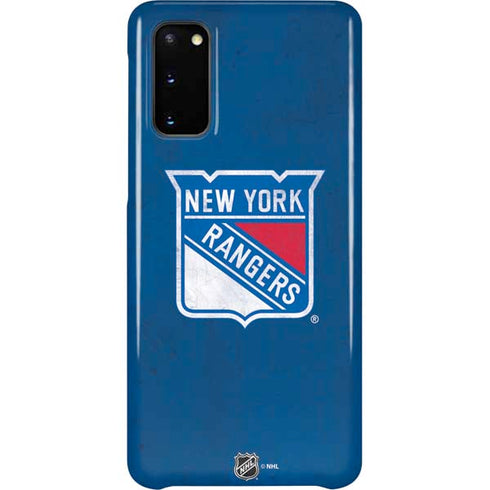 NHL New York Rangers Distressed Galaxy S20 Lite Case