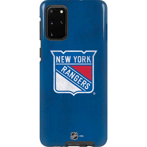 NHL New York Rangers Distressed Galaxy S20 Plus Pro Case