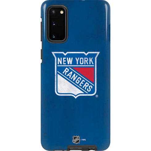 NHL New York Rangers Distressed Galaxy S20 Pro Case