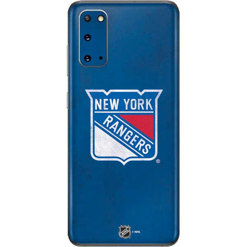 NHL New York Rangers Distressed Galaxy S20 Skin
