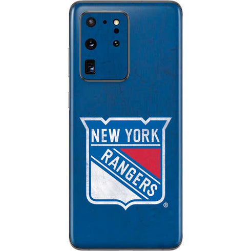 NHL New York Rangers Distressed Galaxy S20 Ultra 5G Skin