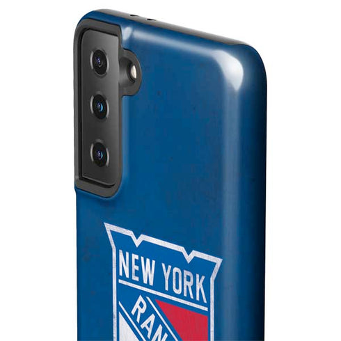 NHL New York Rangers Distressed Galaxy S21 Plus 5G Pro Case