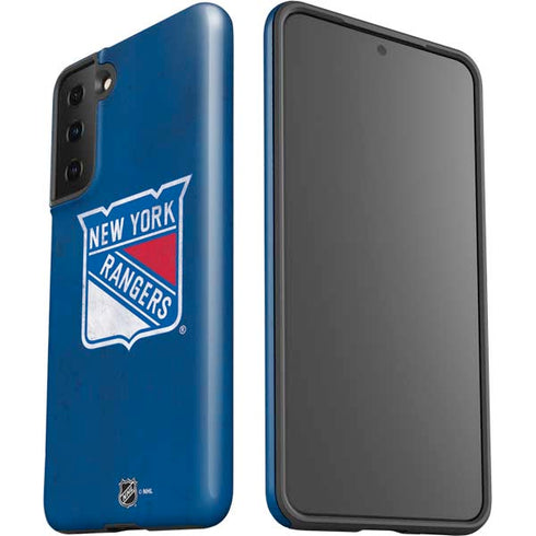 NHL New York Rangers Distressed Galaxy S21 Plus 5G Pro Case