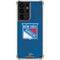 NHL New York Rangers Distressed Galaxy S21 Ultra 5G Clear Case