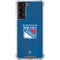 NHL New York Rangers Distressed Galaxy S22 Clear Case