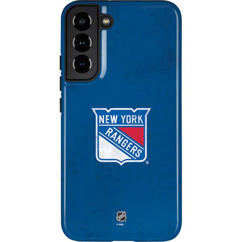 NHL New York Rangers Distressed Galaxy S22 Plus Pro Case