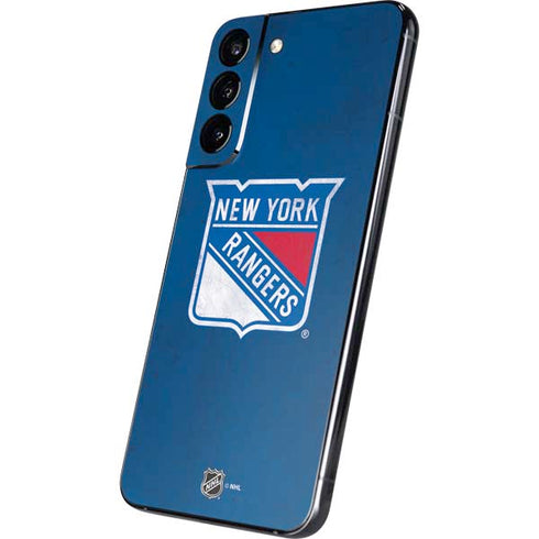 NHL New York Rangers Distressed Galaxy S22 Plus Skin