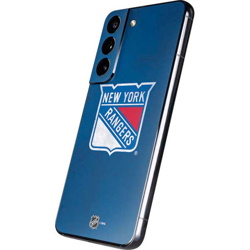 NHL New York Rangers Distressed Galaxy S22 Skin