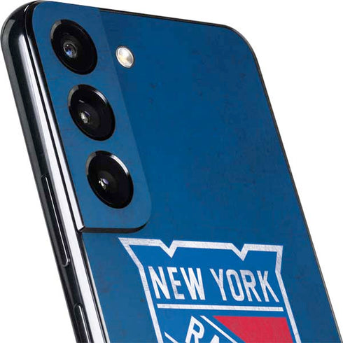 NHL New York Rangers Distressed Galaxy S22 Skin