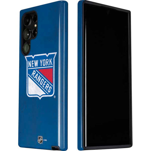 NHL New York Rangers Distressed Galaxy S22 Ultra Pro Case