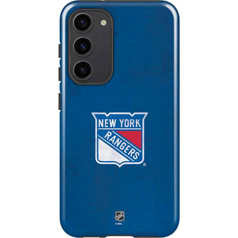 NHL New York Rangers Distressed Galaxy S23 Plus Pro Case
