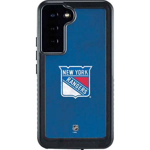 NHL New York Rangers Distressed Galaxy S23 Plus Waterproof Case