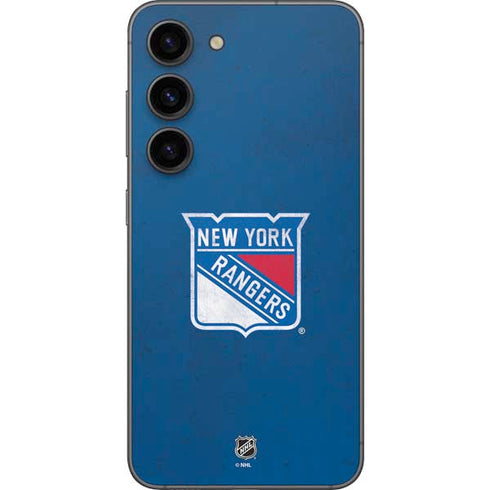 NHL New York Rangers Distressed Galaxy S23 Skin