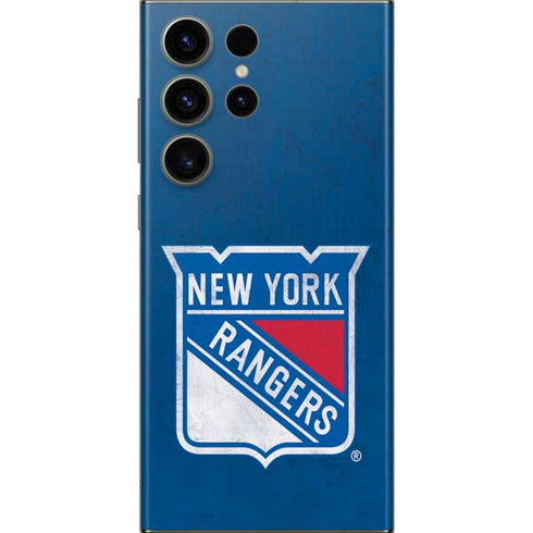 NHL New York Rangers Distressed Galaxy S23 Ultra Skin