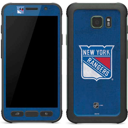 NHL New York Rangers Distressed Galaxy S7 Active Skin