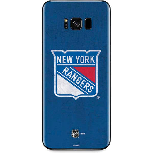 NHL New York Rangers Distressed Galaxy S8 Plus Skin