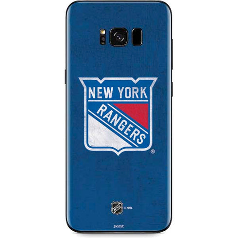 NHL New York Rangers Distressed Galaxy S8 Skin